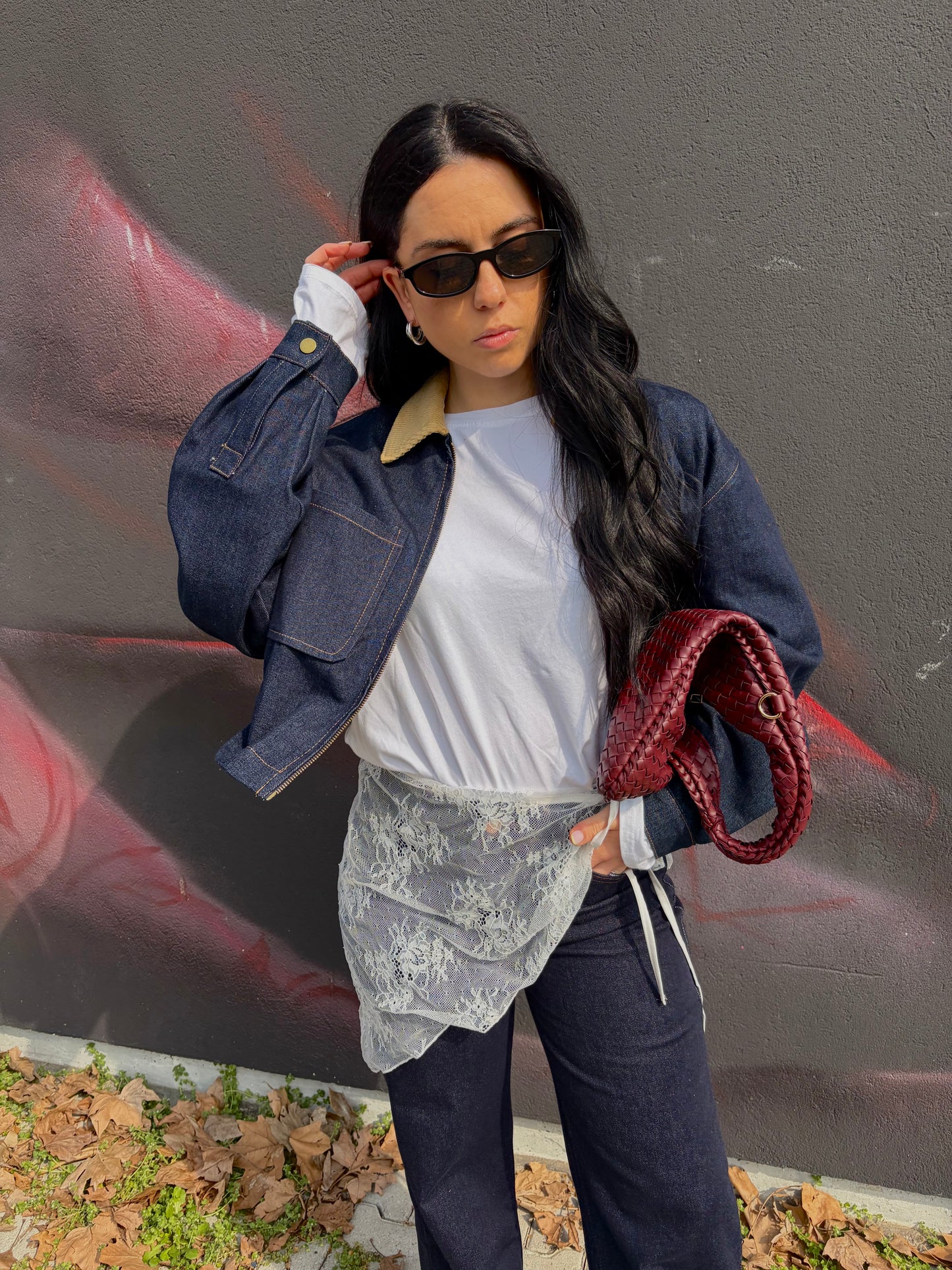 GIACCA CROPPED DENIM