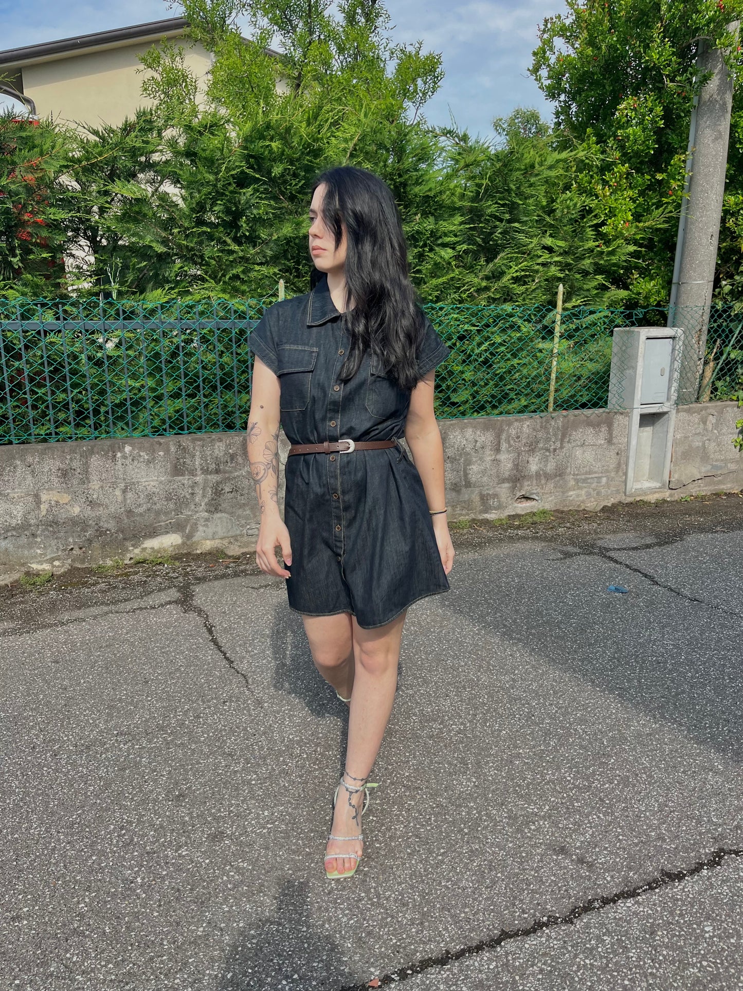 Abito mini denim