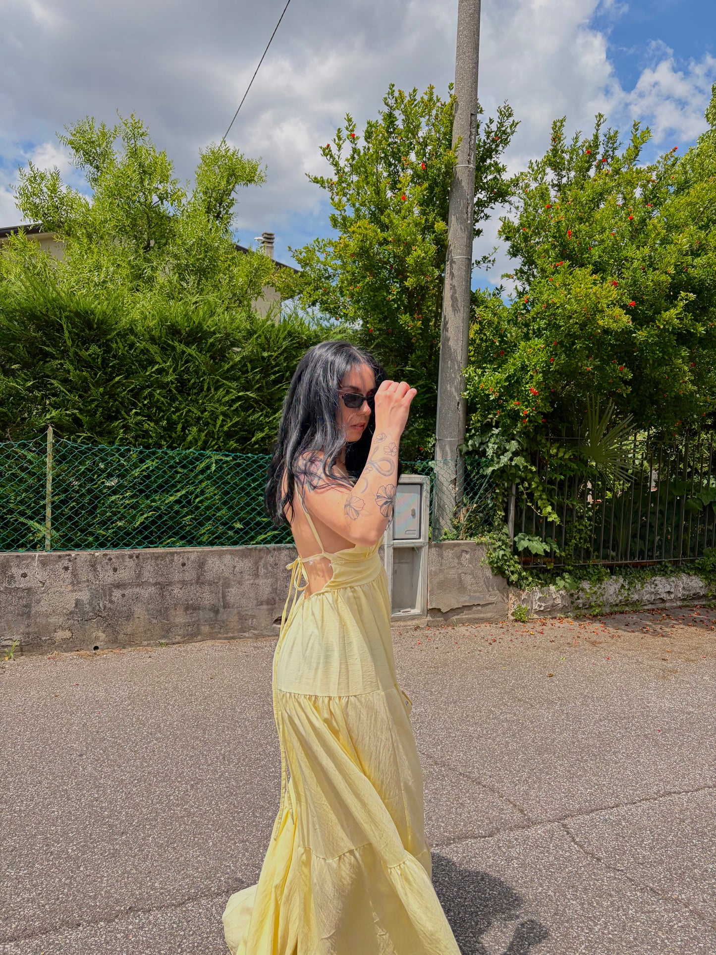 DRESS LUNGO GIALLO