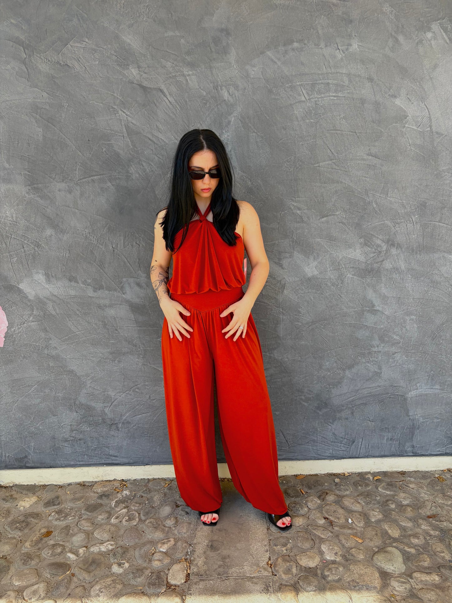 JUMPSUIT TERRACOTTA