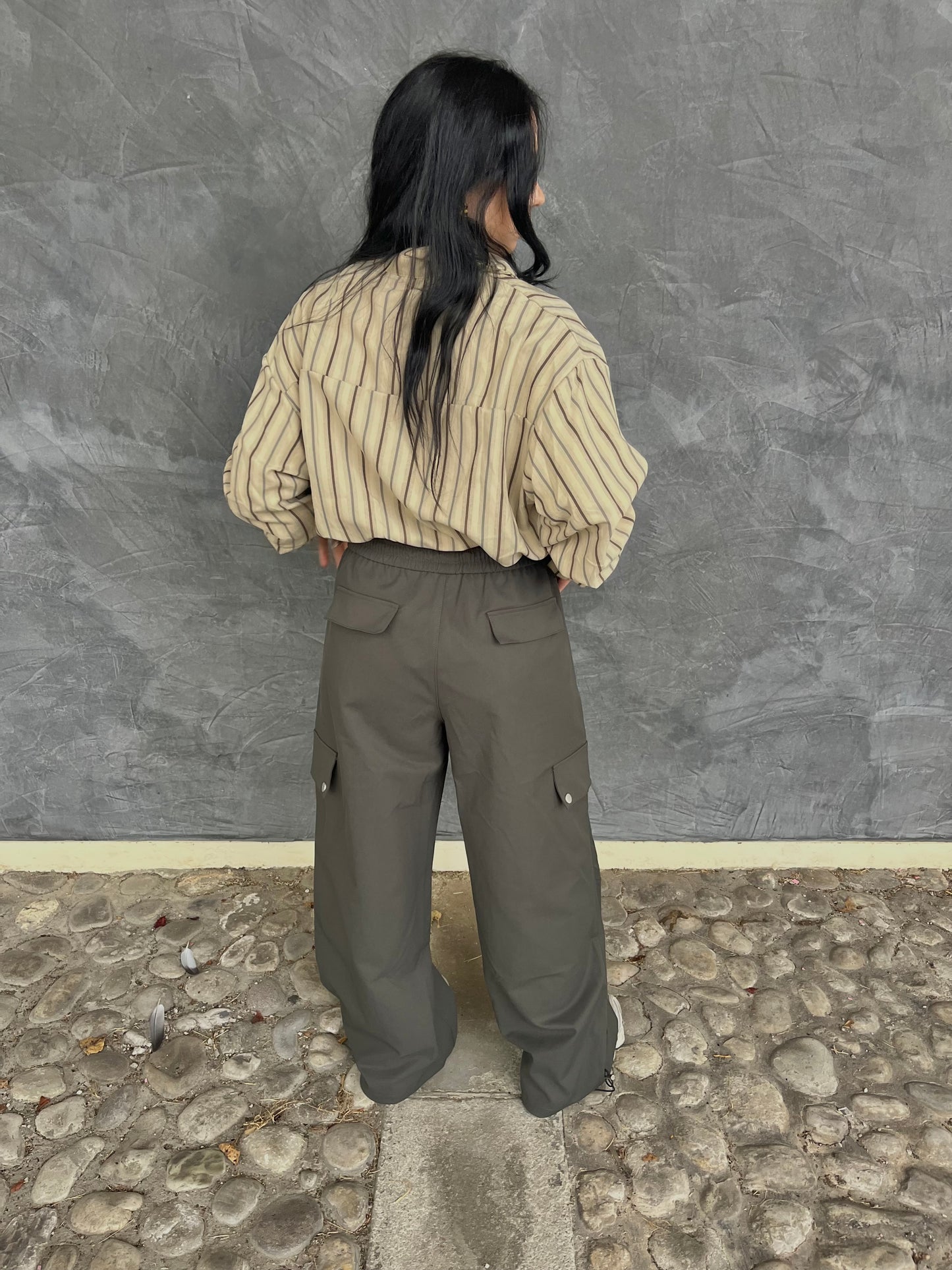 PANTALONE CARGO GRIGIO