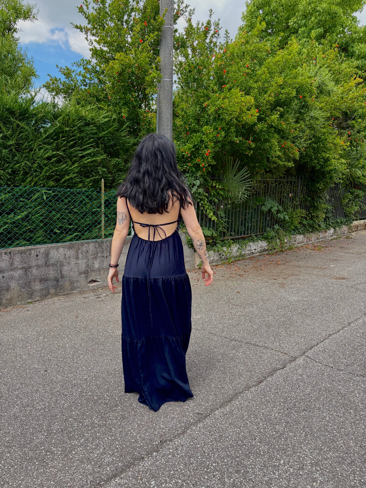 DRESS LUNGO BLU NOTTE