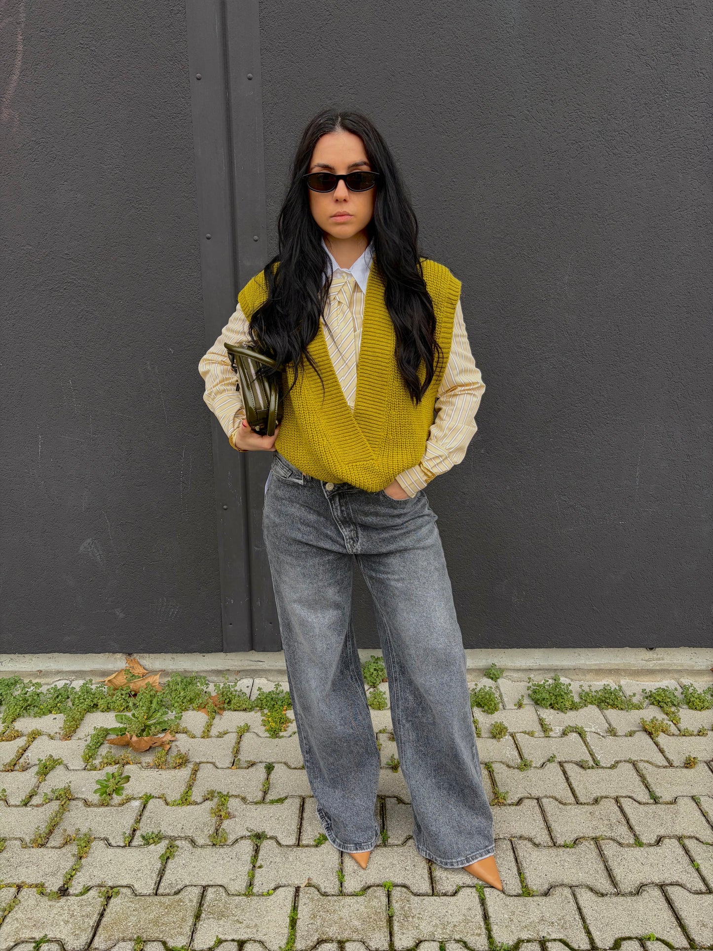 GILET VERDE ACIDO BY LUMINA