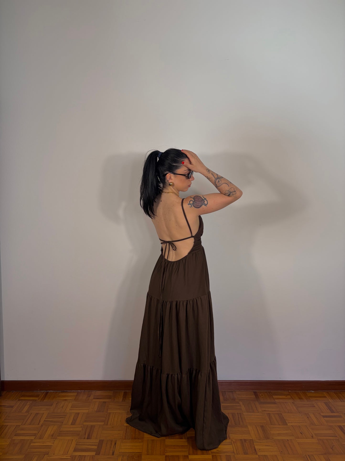DRESS LUNGO CIOCCOLATO
