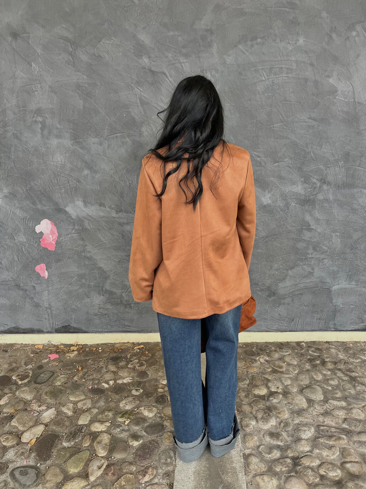 BLAZER CAMOSCIO CAMMELLO