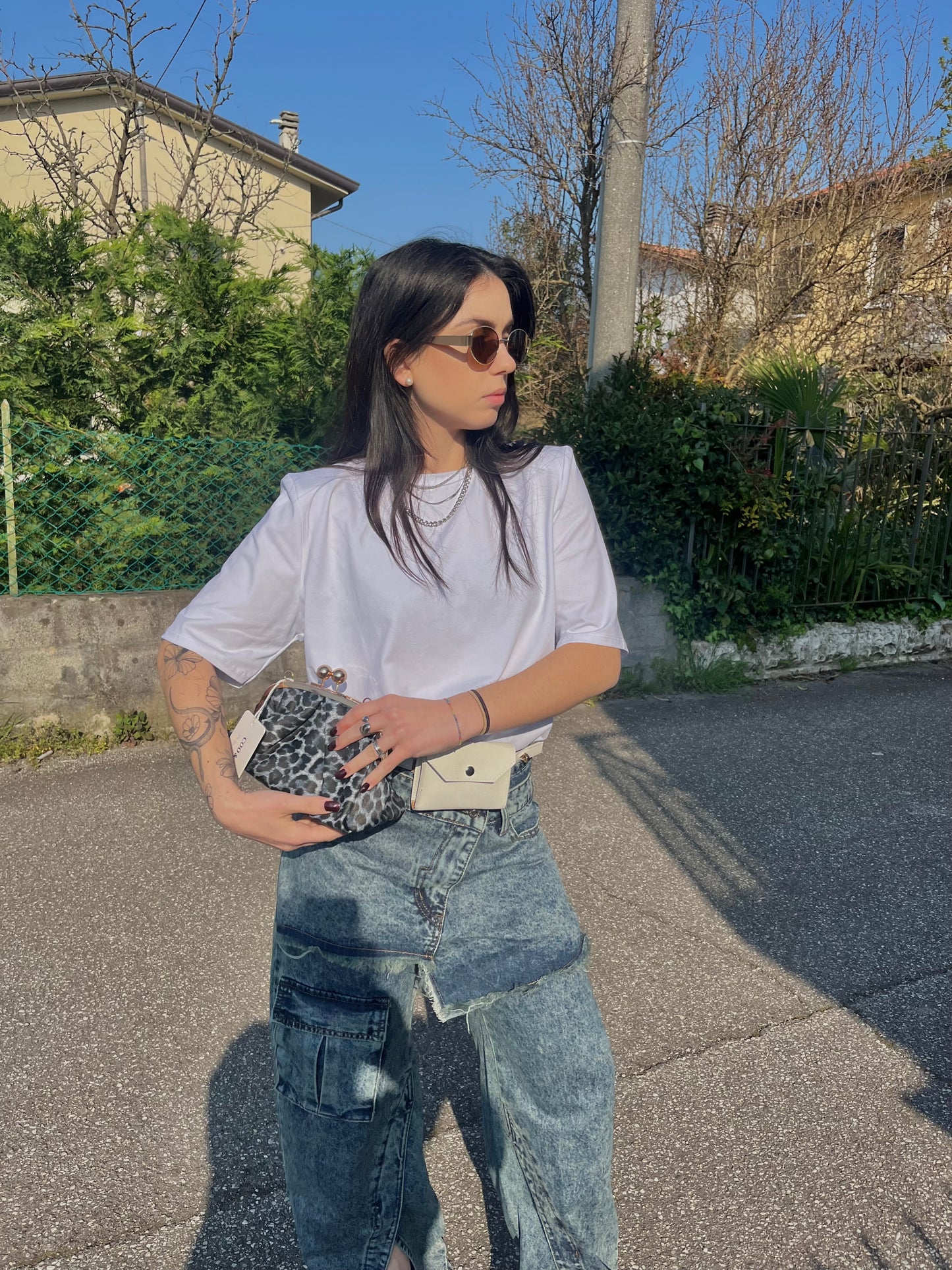 Jeans balloon slavato