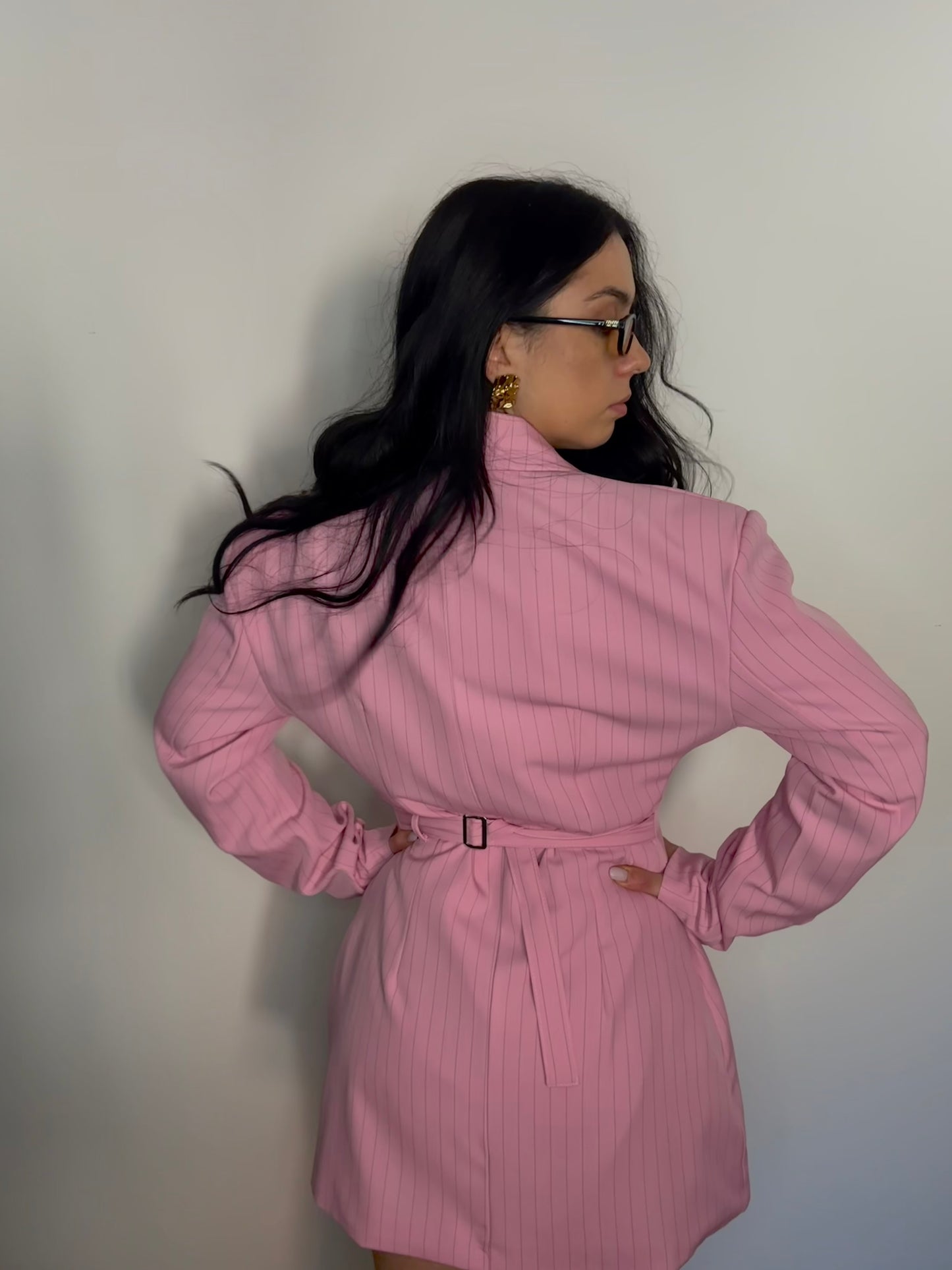 DRESS/BLAZER GESSATO ROSA