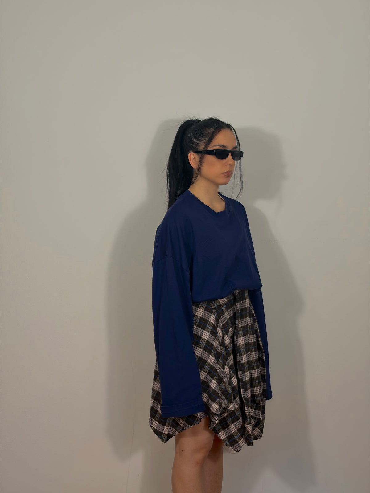 MAGLIA BLU OVER