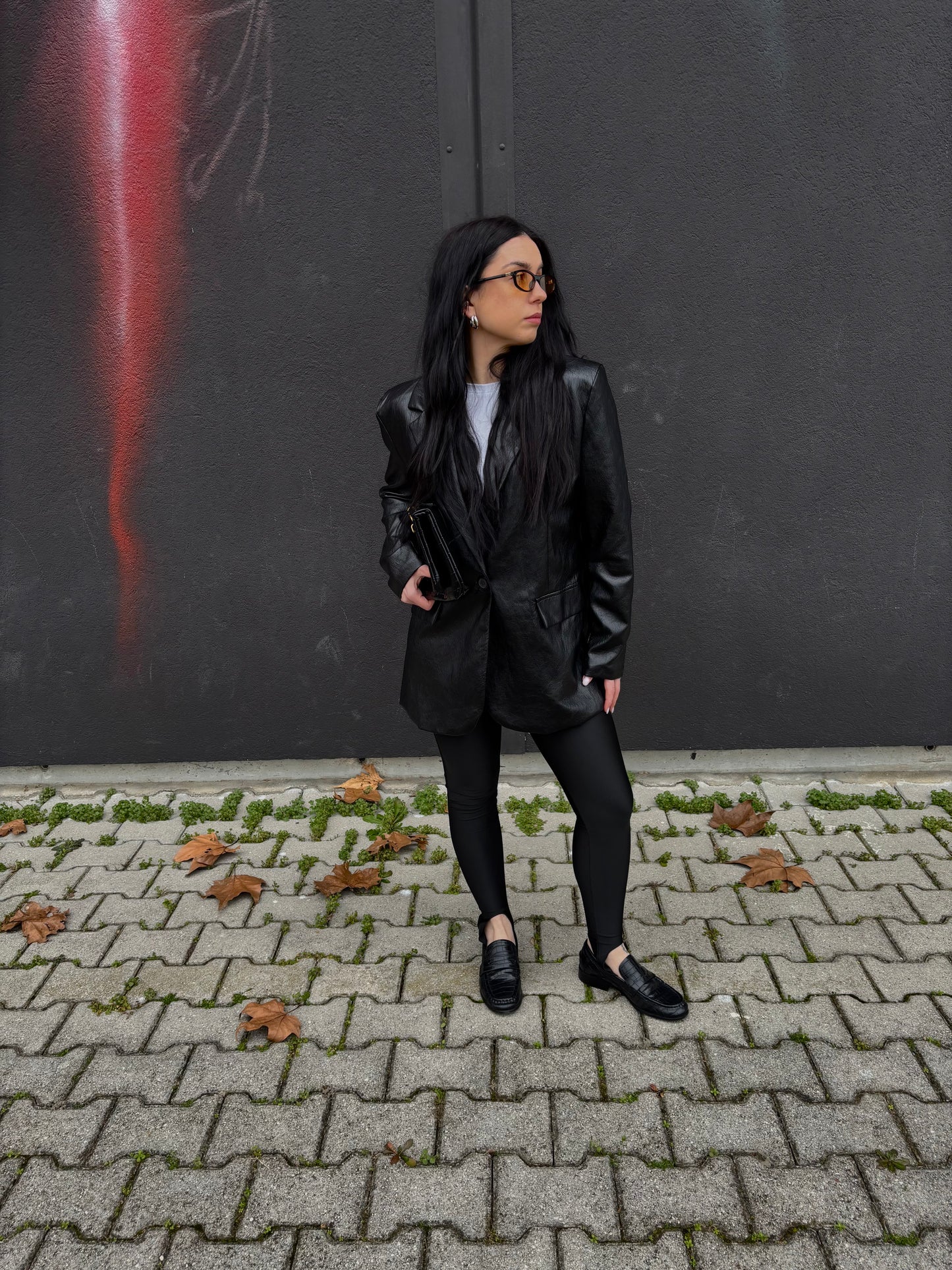 BLAZER ECOPELLE NERO