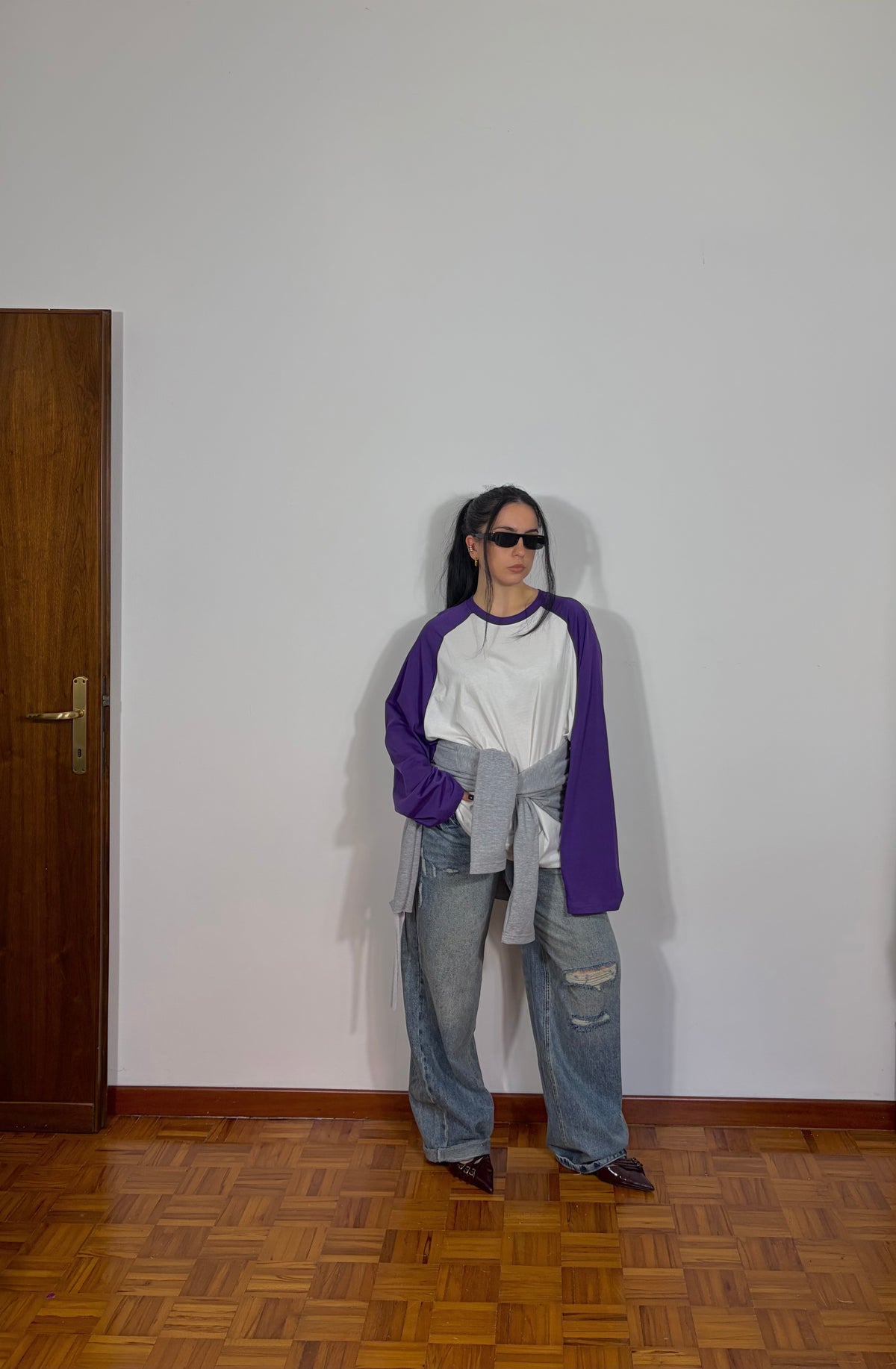 MAGLIA BICOLOR PURPLE