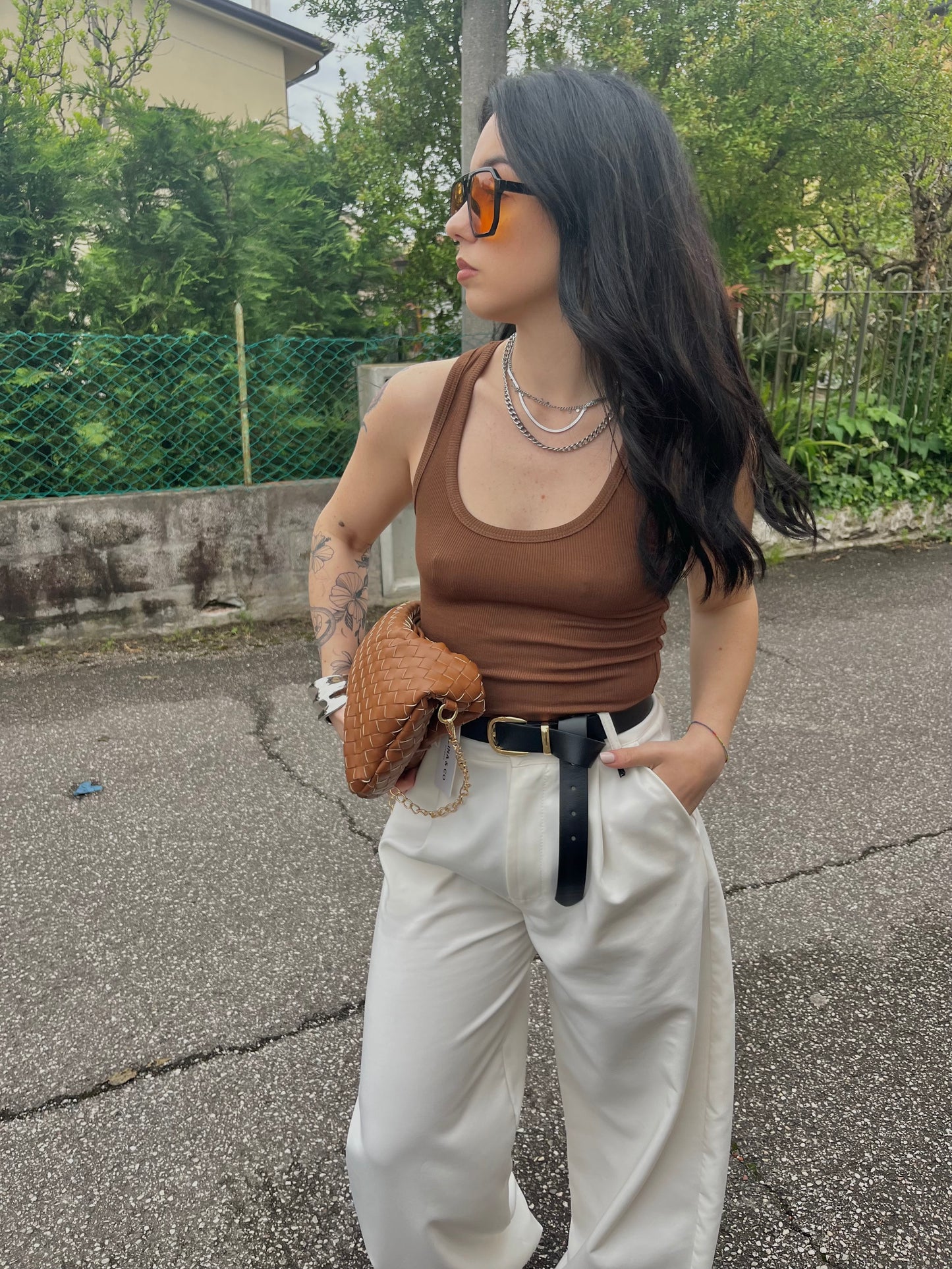 Canotta marrone by lumina
