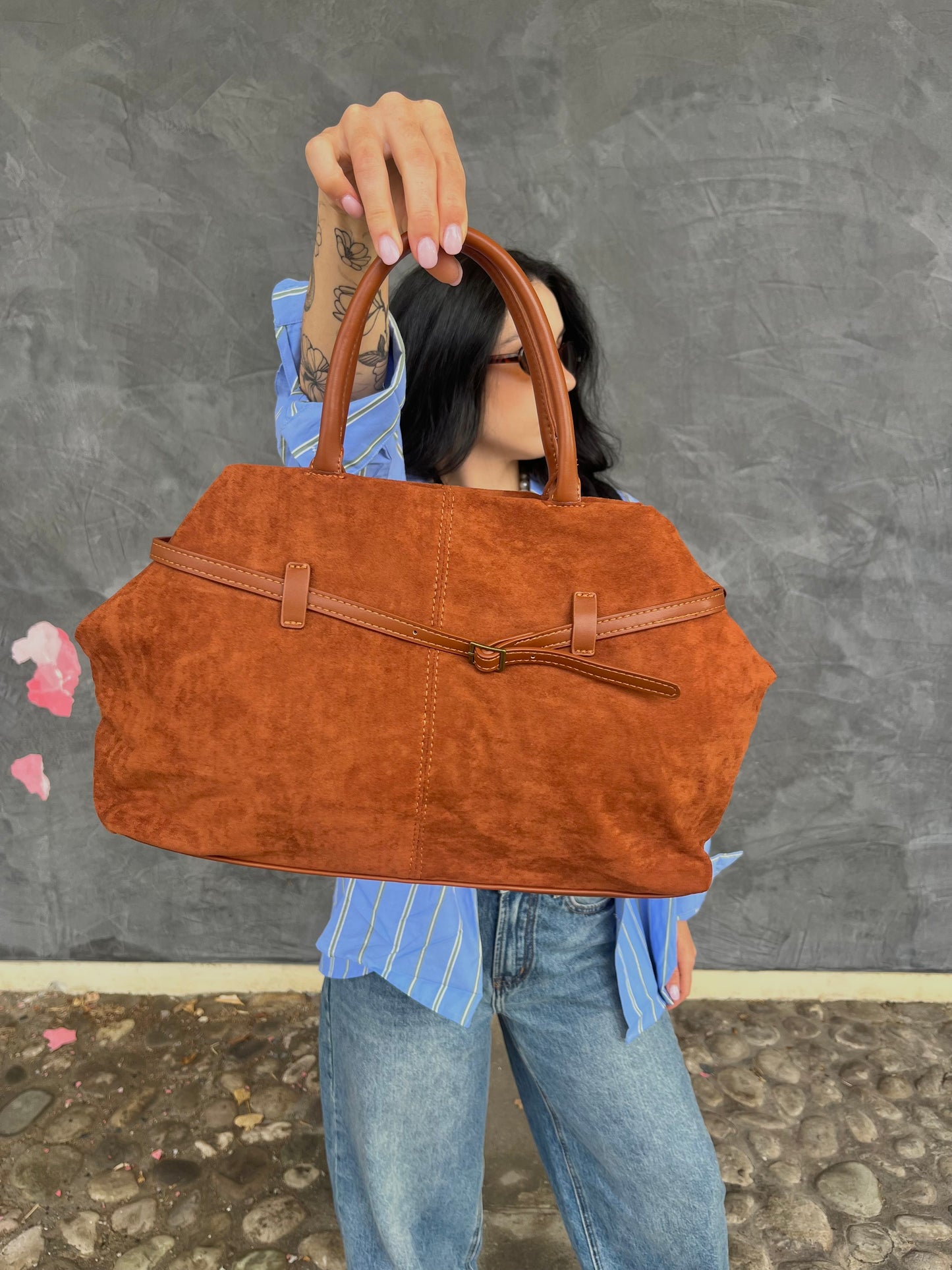BORSA SUEDE TERRACOTTA