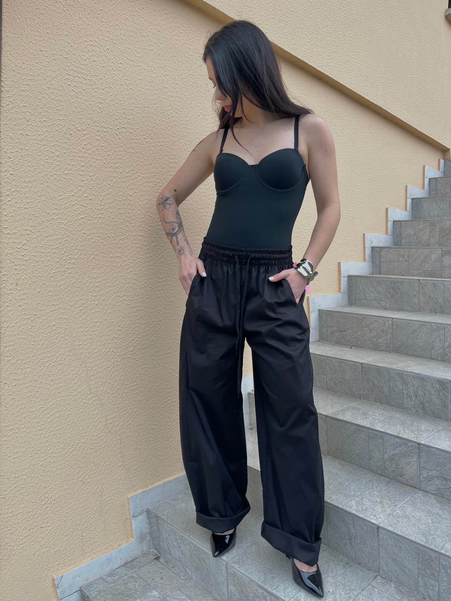 Pantalone Jogger nero
