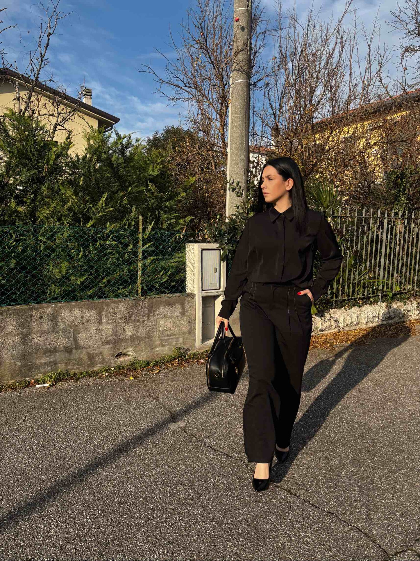Pantalone dettaglio bianco