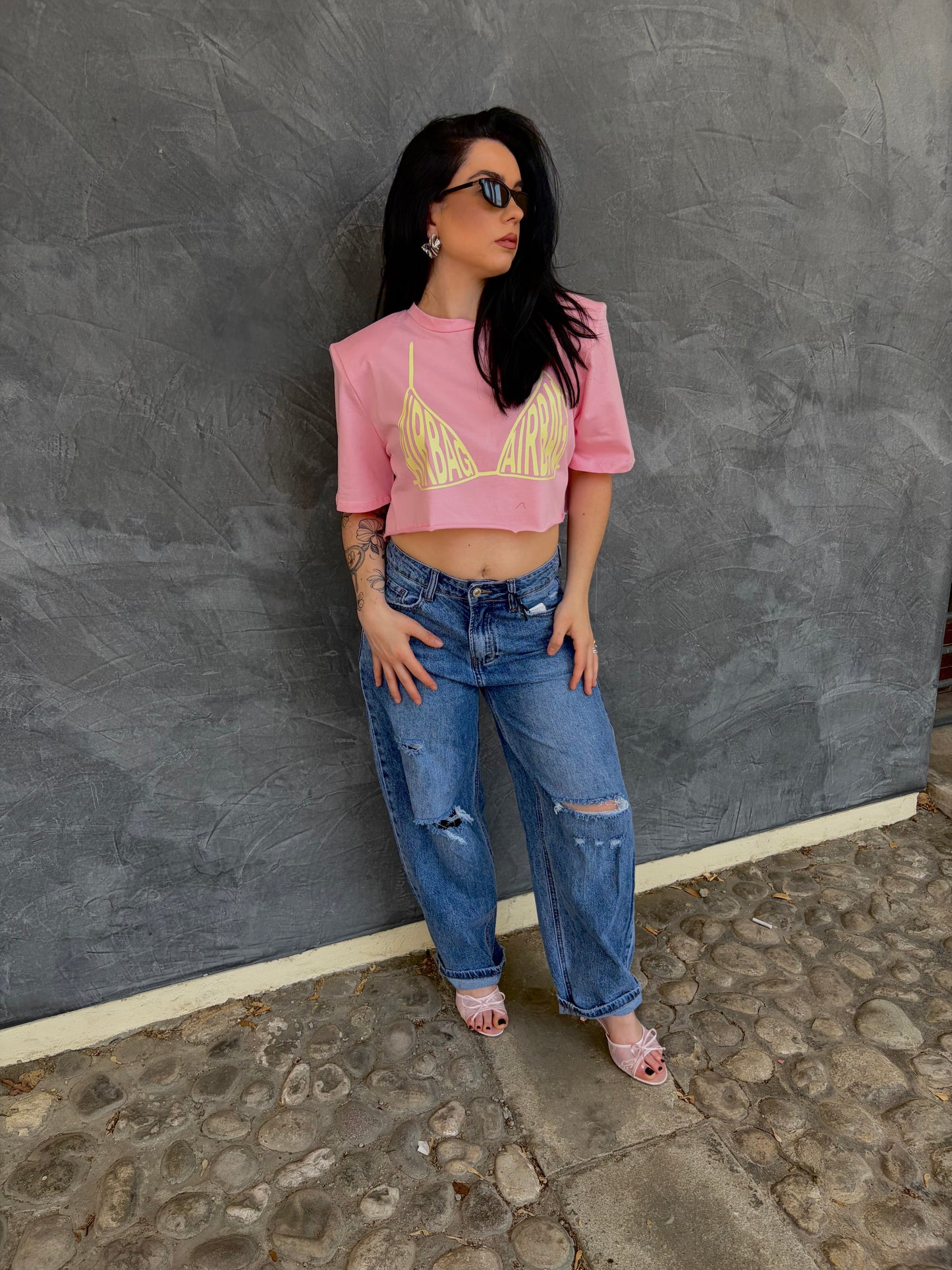 T-SHIRT AIRBAG ROSA