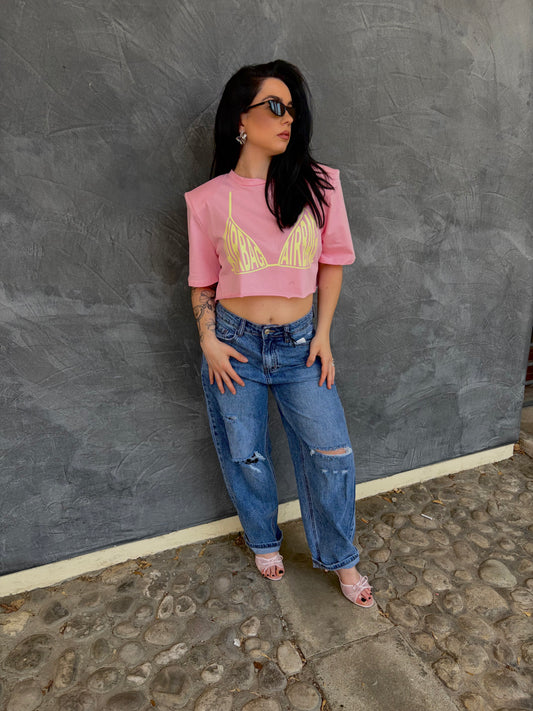 T-SHIRT AIRBAG ROSA