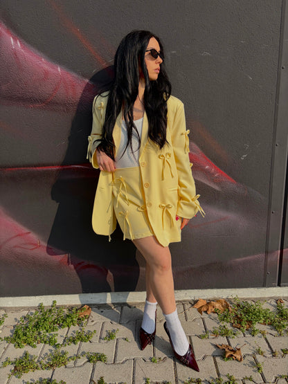 COORDINATO FIOCCO GIALLO