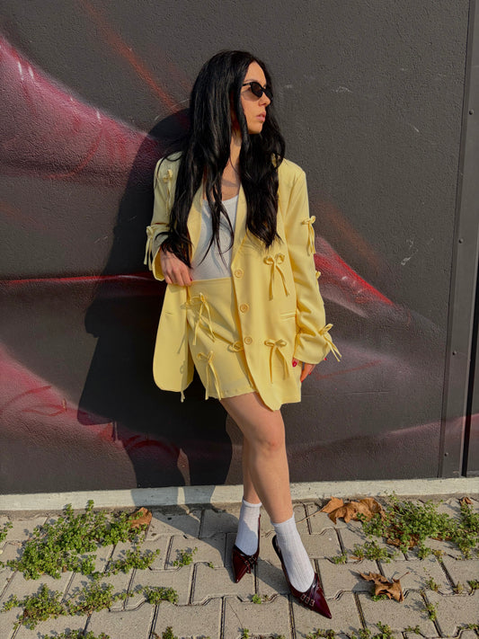 COORDINATO FIOCCO GIALLO