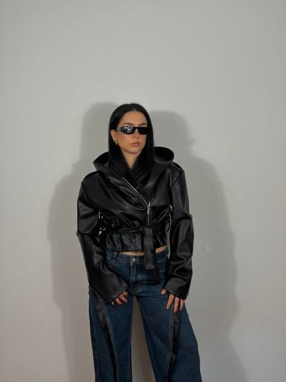 GIACCA ECOPELLE BLACK