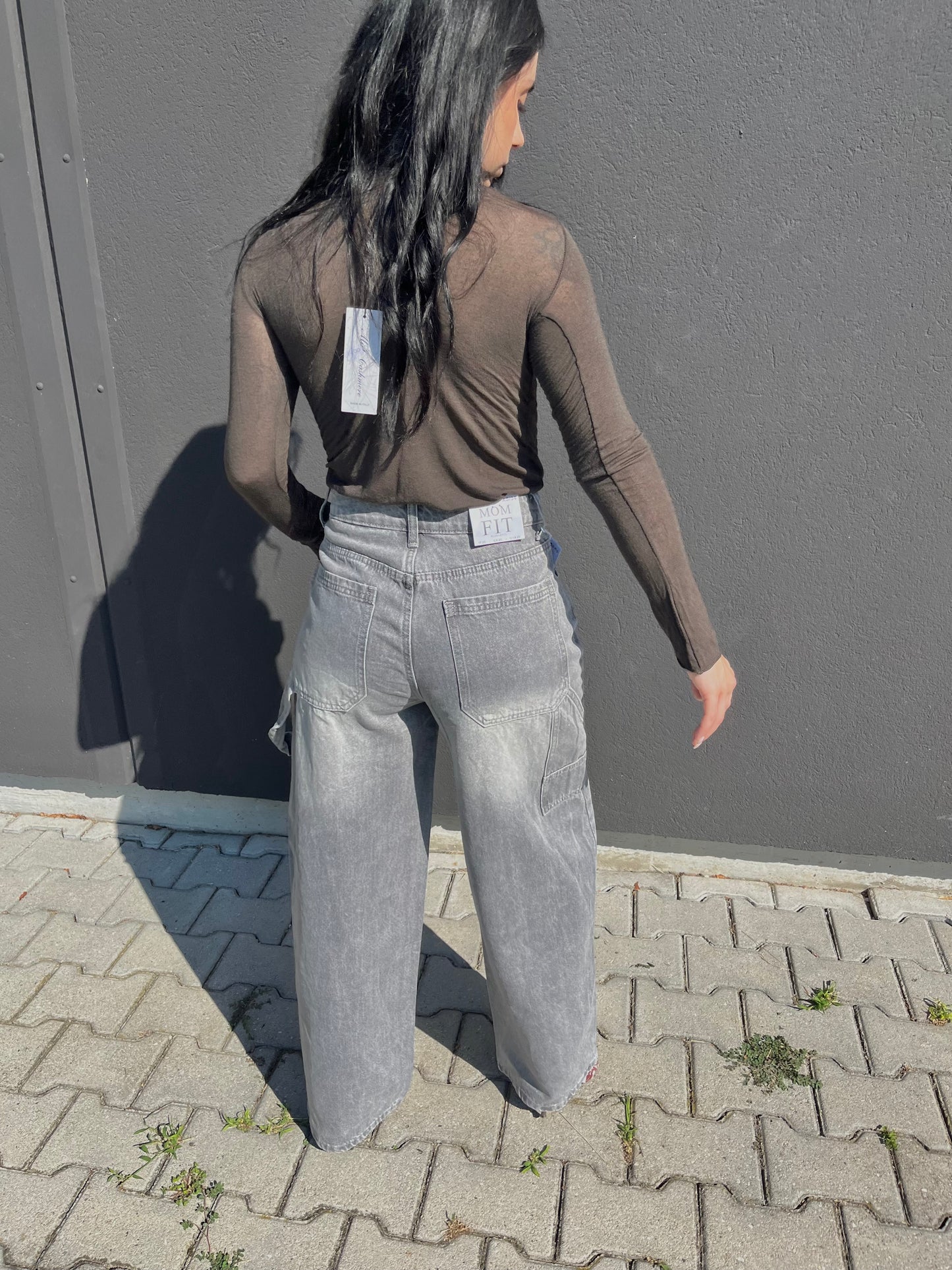 JEANS GRIGIO CHIARO