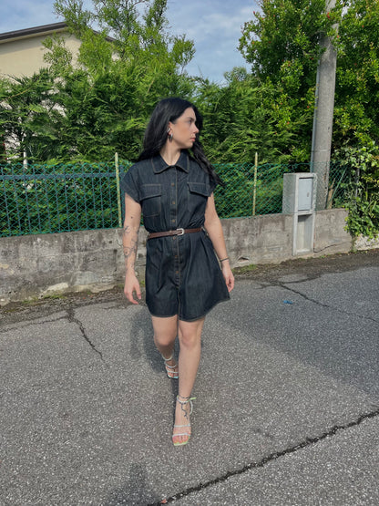 Abito mini denim