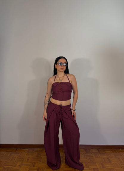 COORDINATO MELODY BORGOGNA