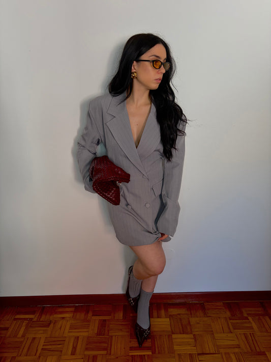 DRESS/BLAZER GRIGIO GESSATO