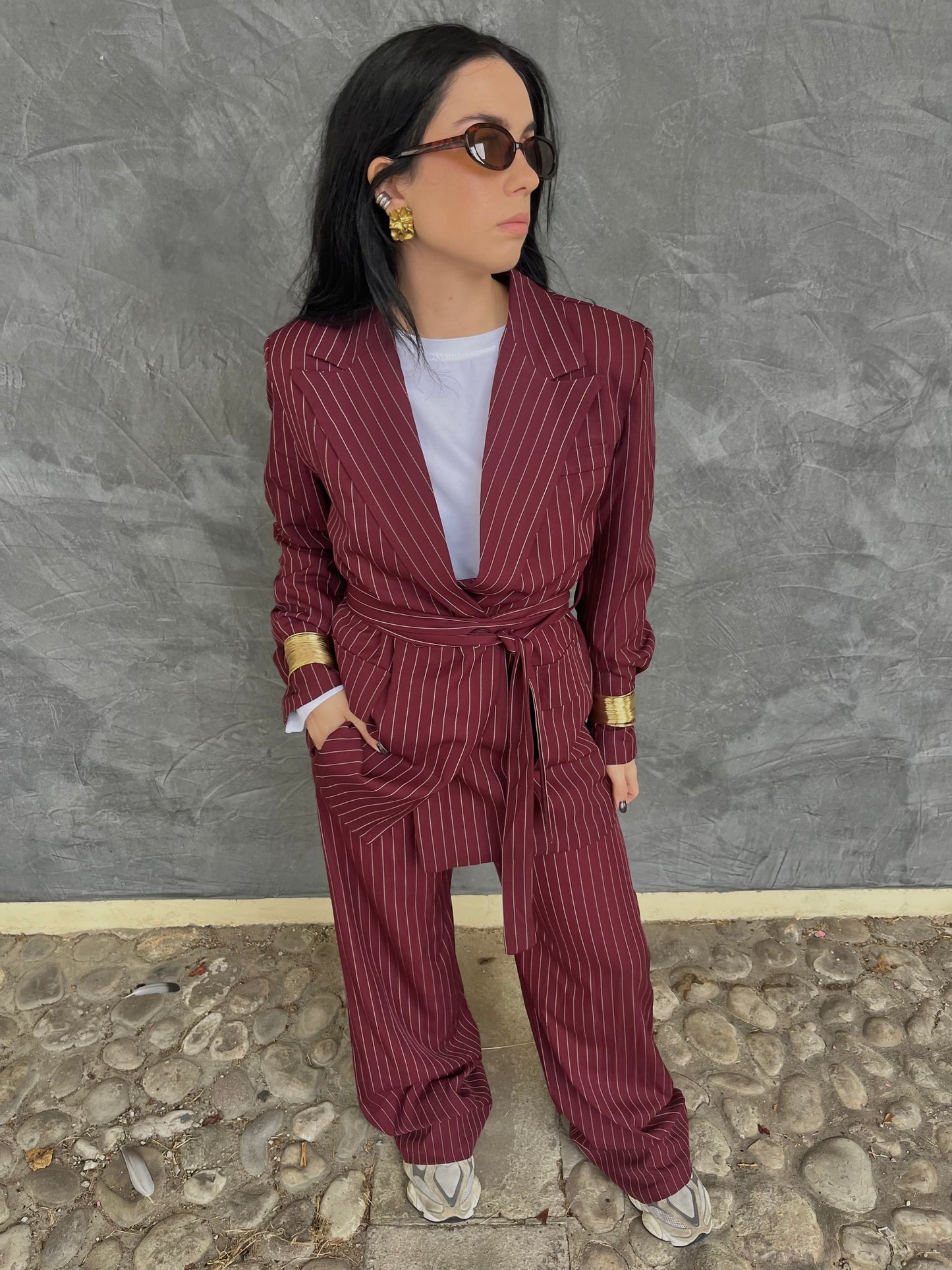 COORDINATO GESSATO BORDEAUX