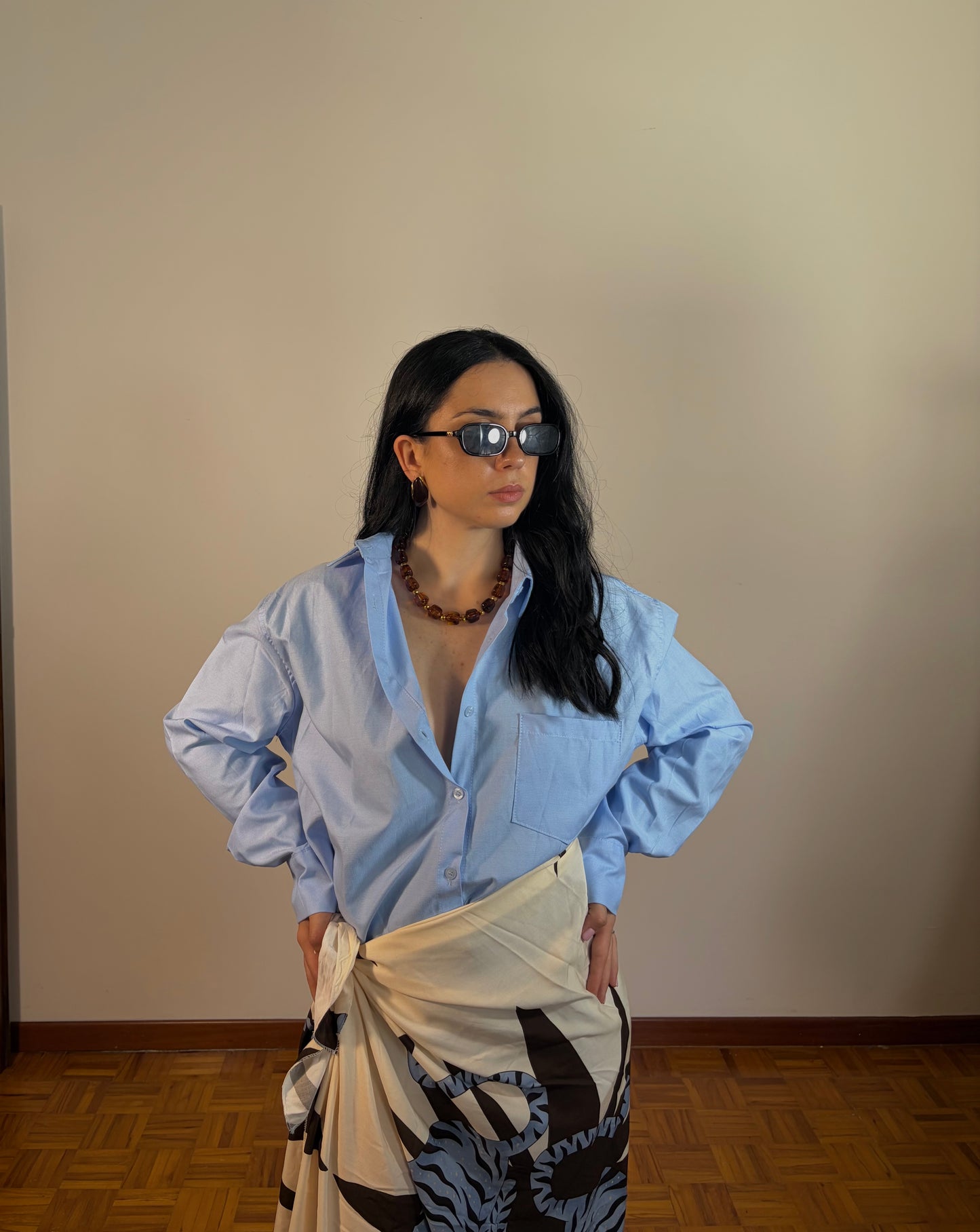 CAMICIA AZZURRA MONIQUE