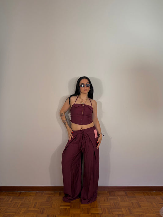 COORDINATO MELODY BORGOGNA
