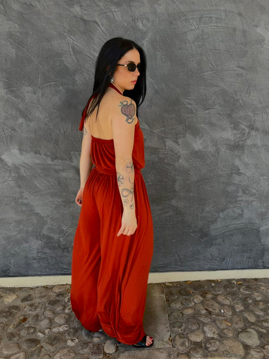 JUMPSUIT TERRACOTTA