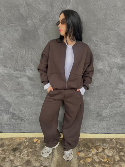 COORDINATO TUTA CIOCCOLATO