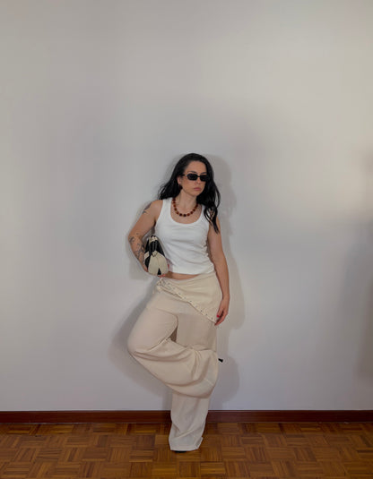COORDINATO/PANTALONE TENERIFE PANNA