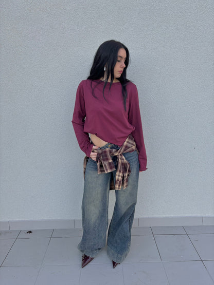 MAGLIA BASICA BORGOGNA