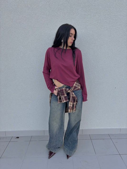 MAGLIA BASICA BORGOGNA