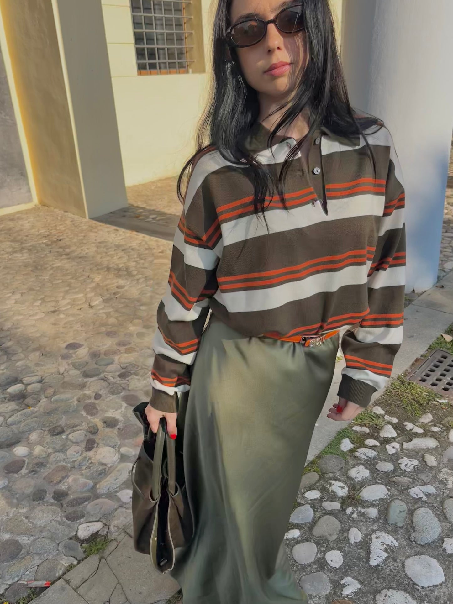 POLO IN MAGLIA A RIGHE