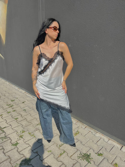 ABITO PIZZO BIANCO/NERO