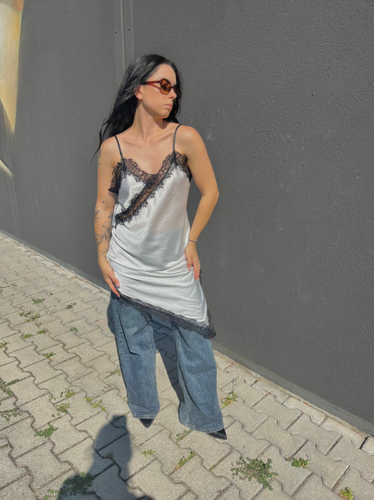 ABITO PIZZO BIANCO/NERO