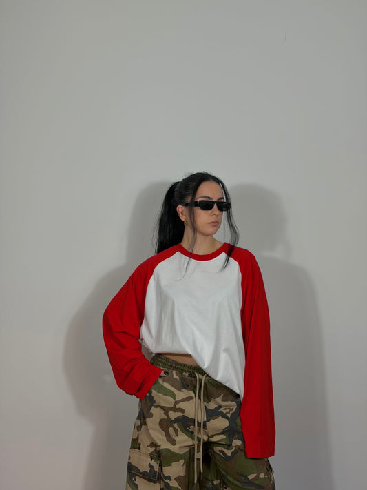MAGLIA BICOLORE RED