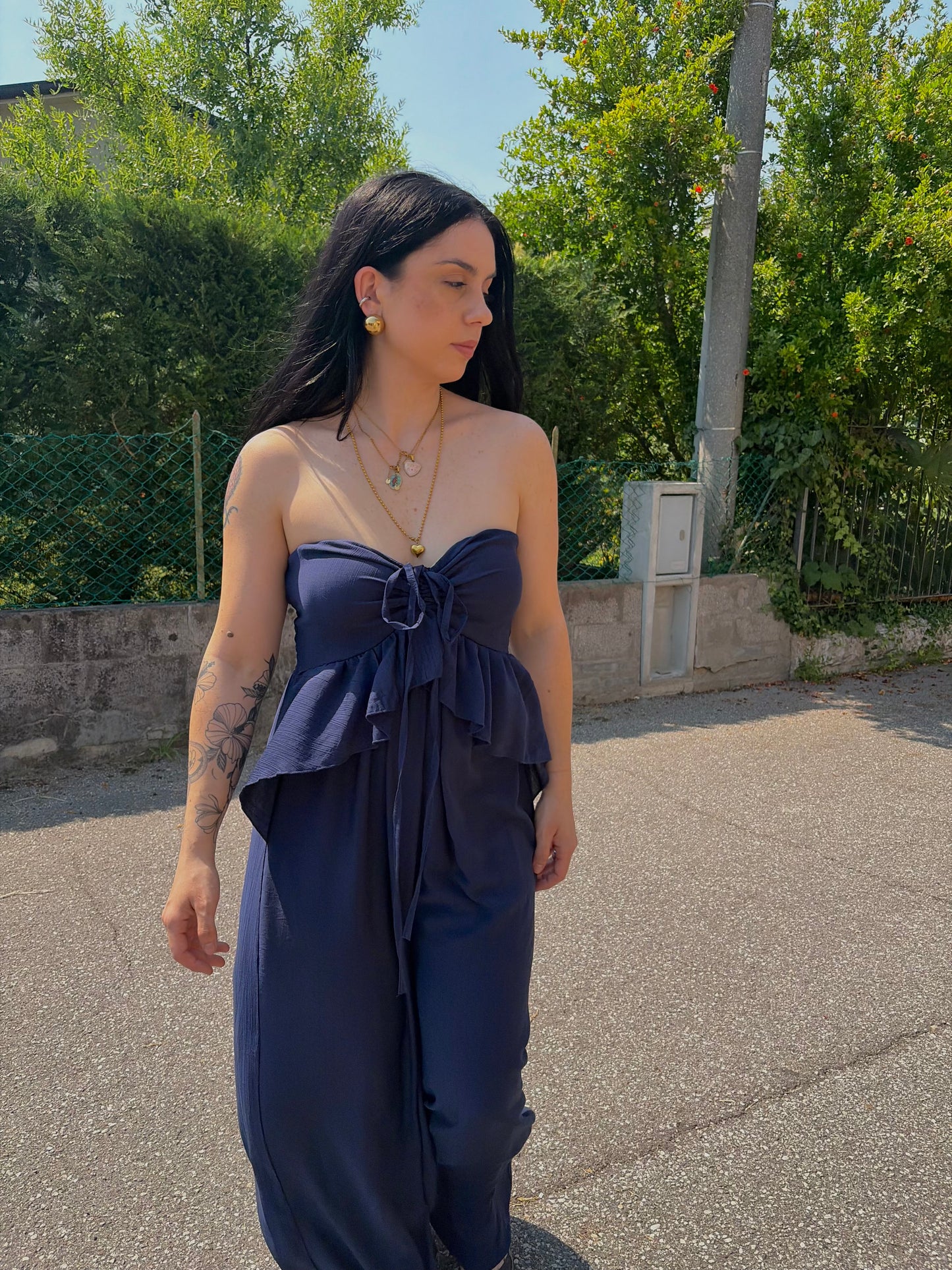 JUMPSUIT ROSE BLU NOTTE