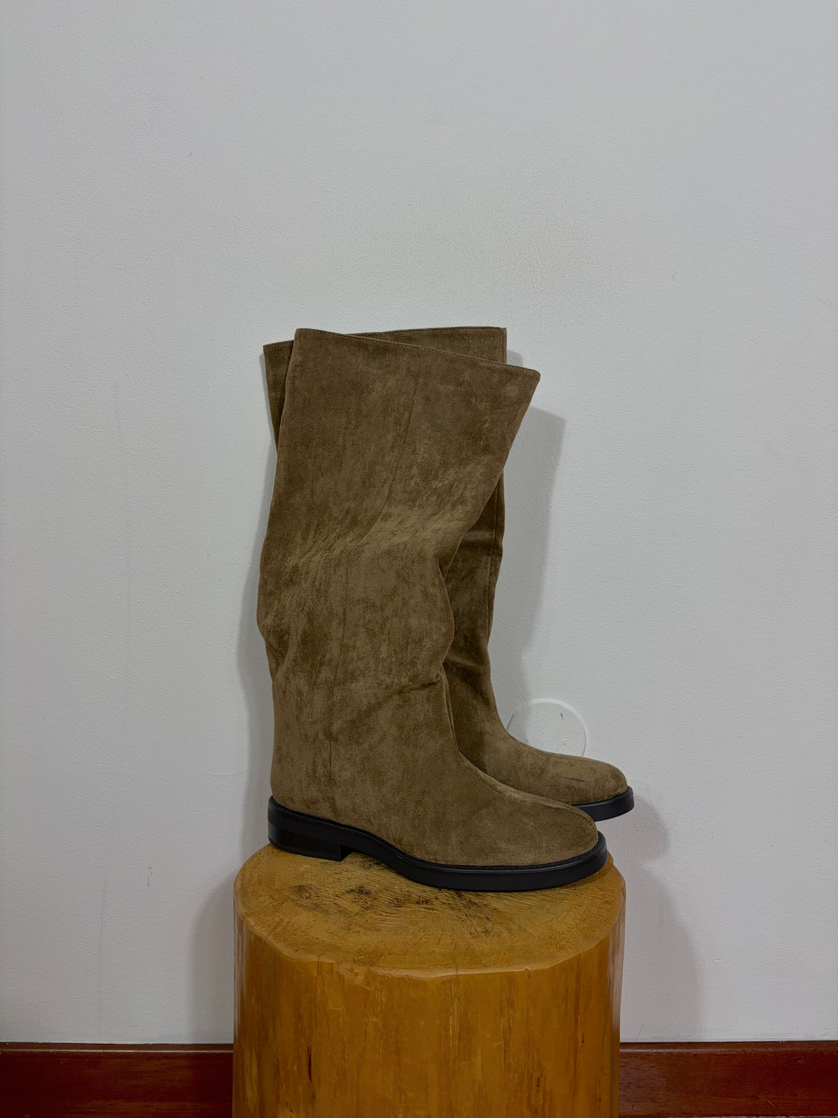 STIVALE CAMOSCIO KHAKI