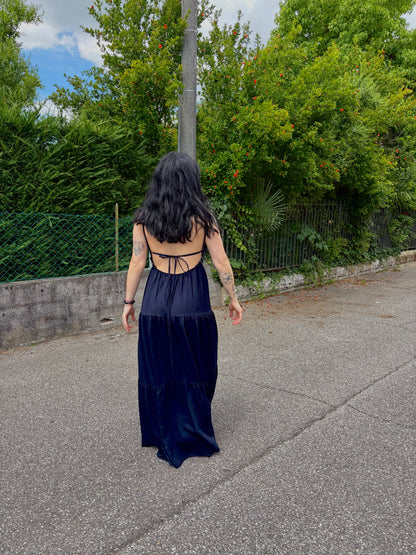 DRESS LUNGO BLU NOTTE