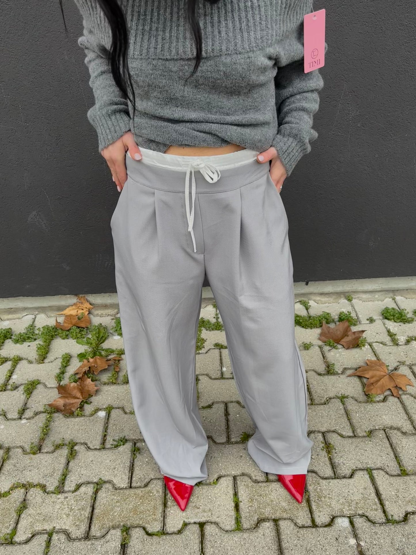 PANTALONE SARTORIALE GRIGIO