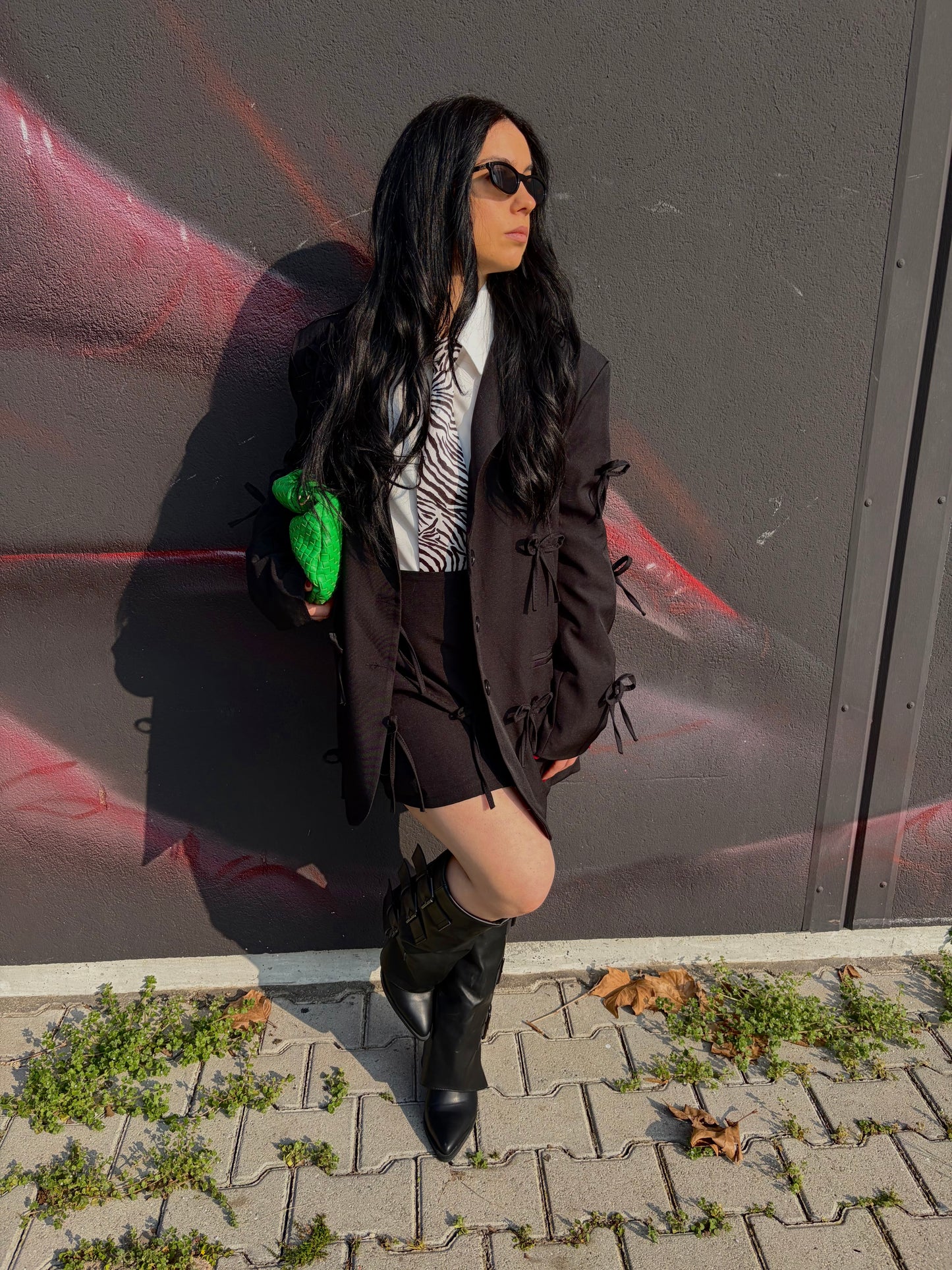 COORDINATO FIOCCO NERO