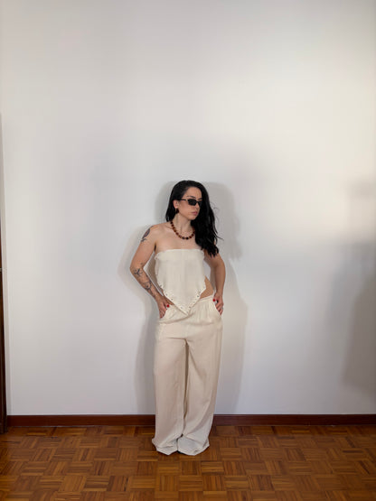 COORDINATO/PANTALONE TENERIFE PANNA