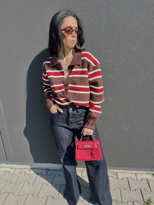 MAGLIONE COLLEGE MARRONE