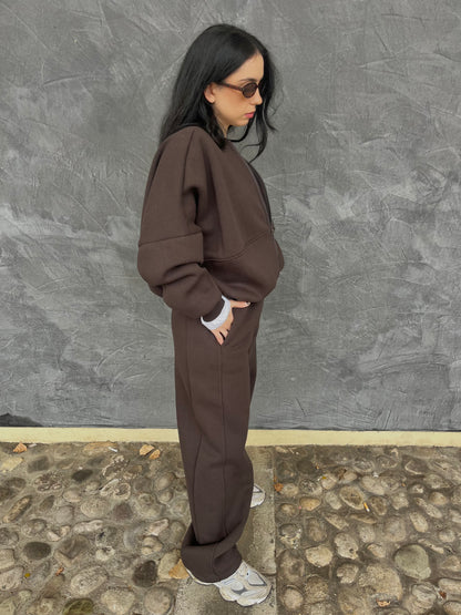 COORDINATO TUTA CIOCCOLATO
