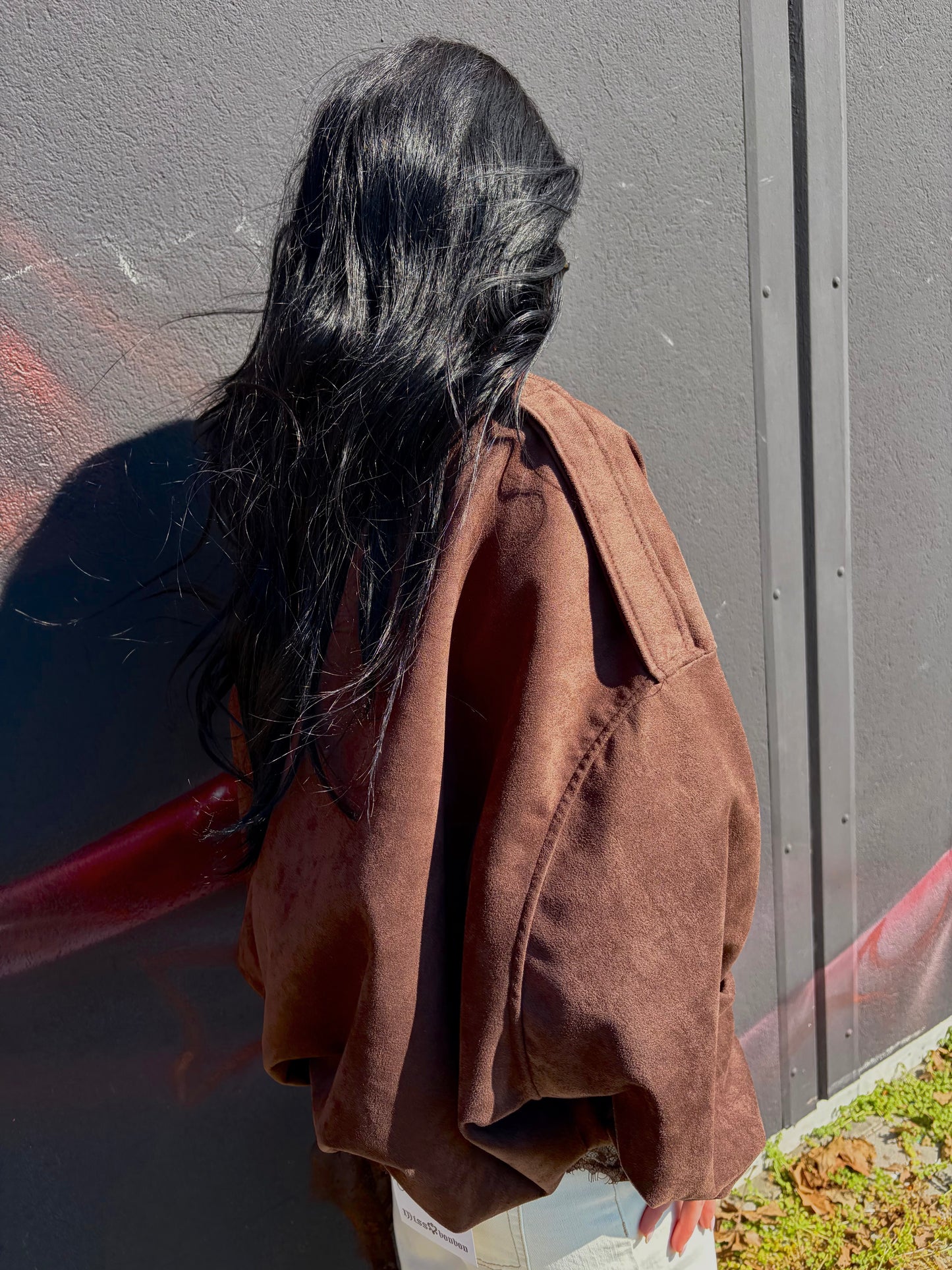 BOMBER SUEDE CIOCCOLATO