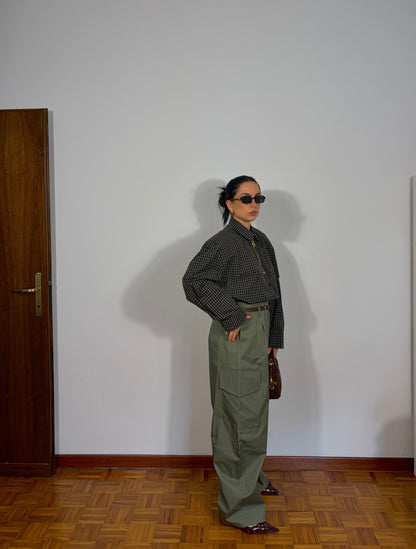 PANTALONE CARGO VERDE MILITARE