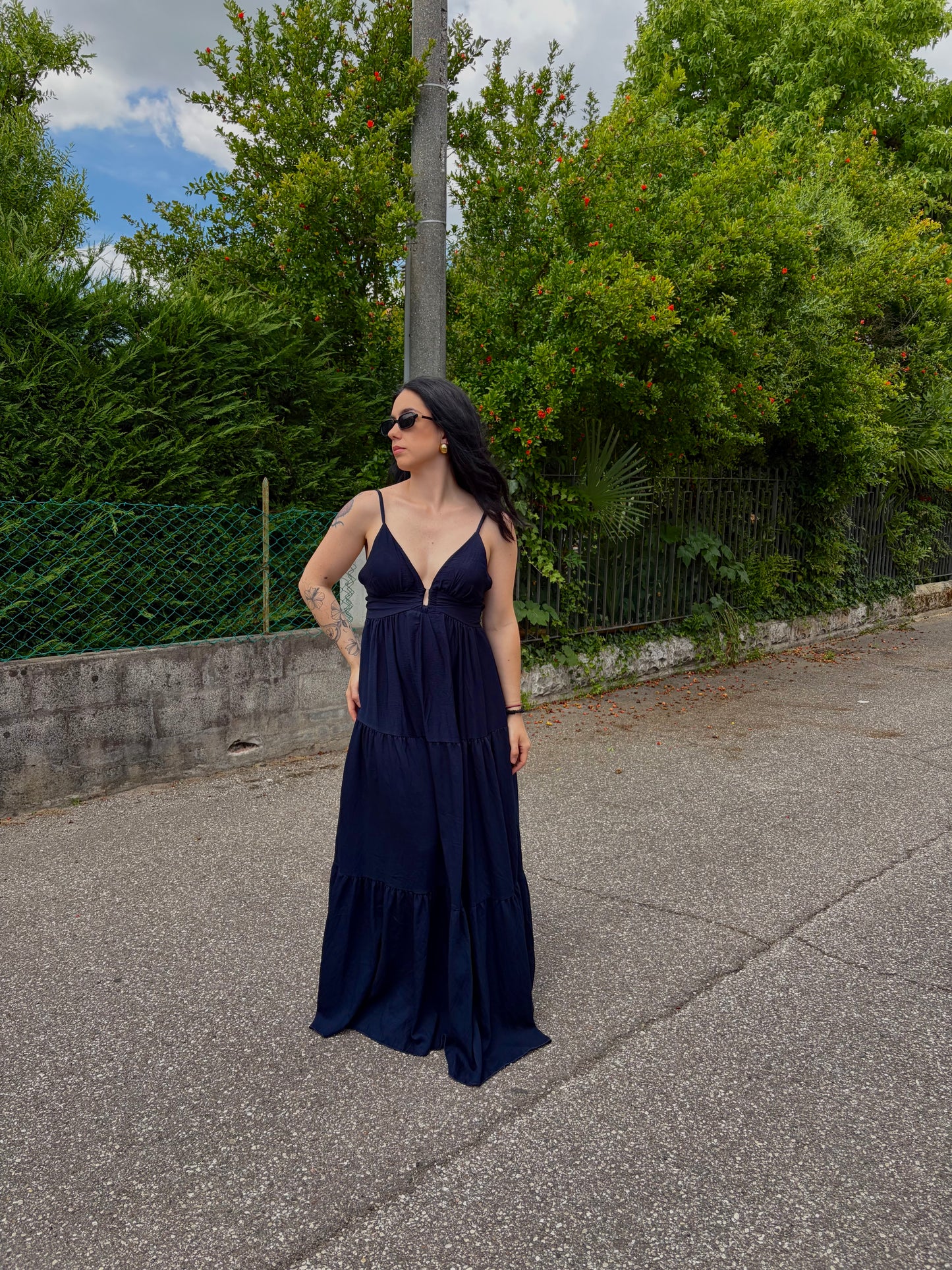 DRESS LUNGO BLU NOTTE
